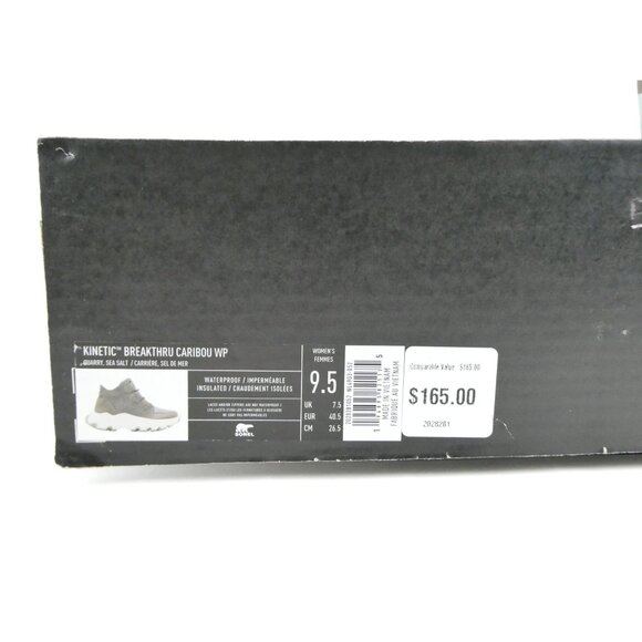 Sorel Women's Kinetic Breakthru Caribou Waterproof Insulated Boots 9.5 Quarry/Se - Picture 11 of 16